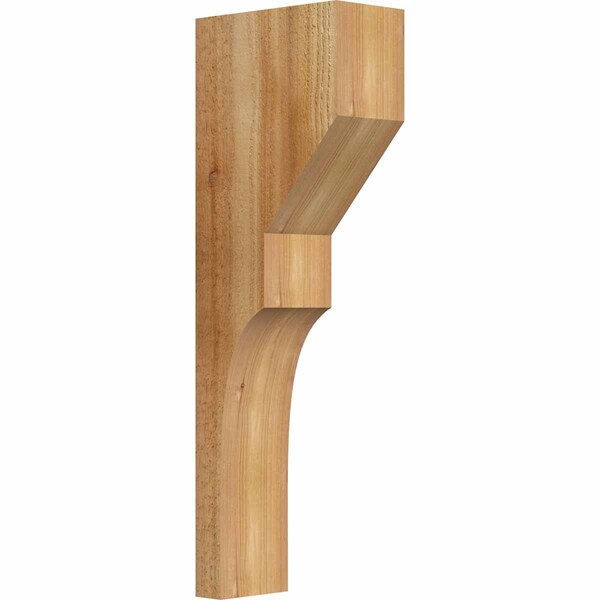 Ekena Millwork Monterey Rough Sawn Corbel, Western Red Cedar, 4"W x 8"D x 24"H COR04X08X24MON00RWR - main